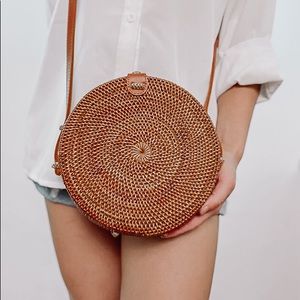 Round Rattan bags